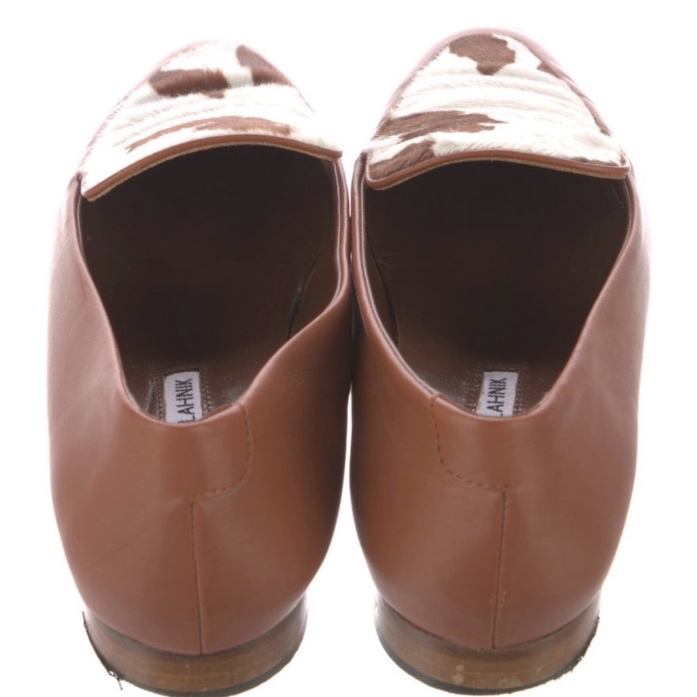 Manolo Blahnik Ponyhair Leather Loafers (38.5) - Picture 3 of 3